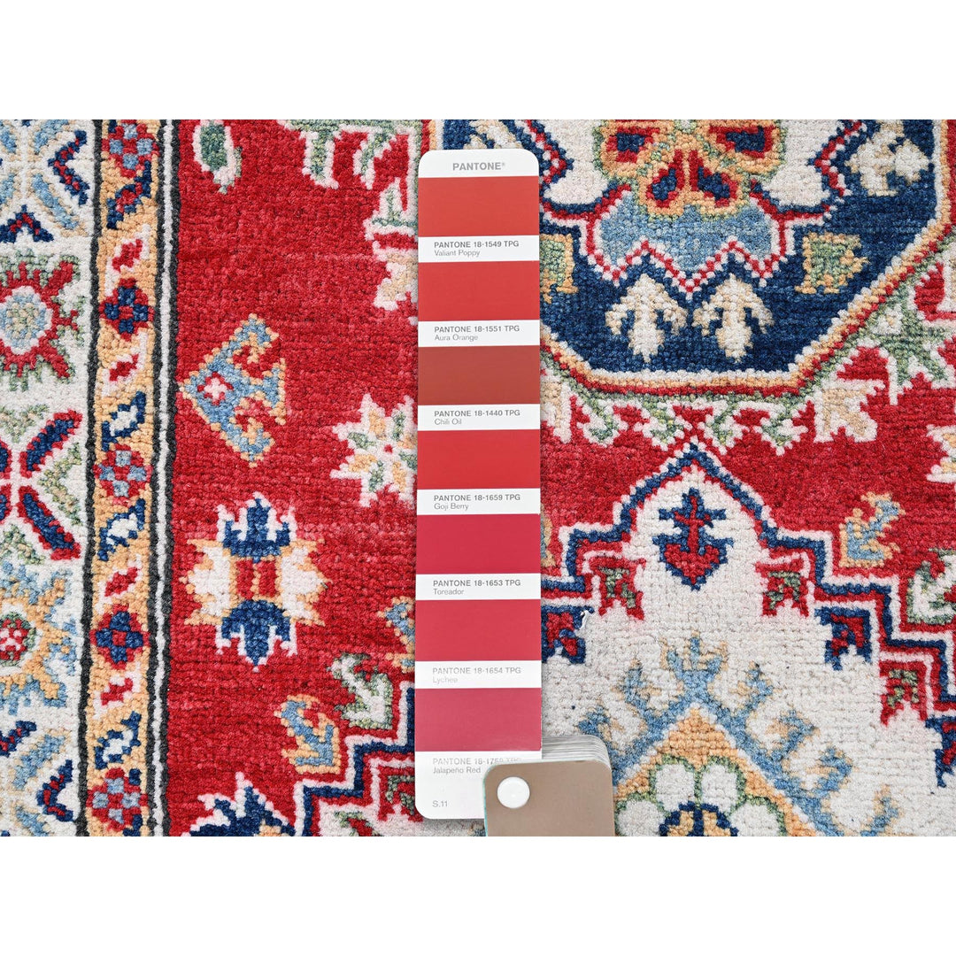 2'7" x 6'9" New Hand Knotted Red Wool Runner Oriental Rug - MOA102451