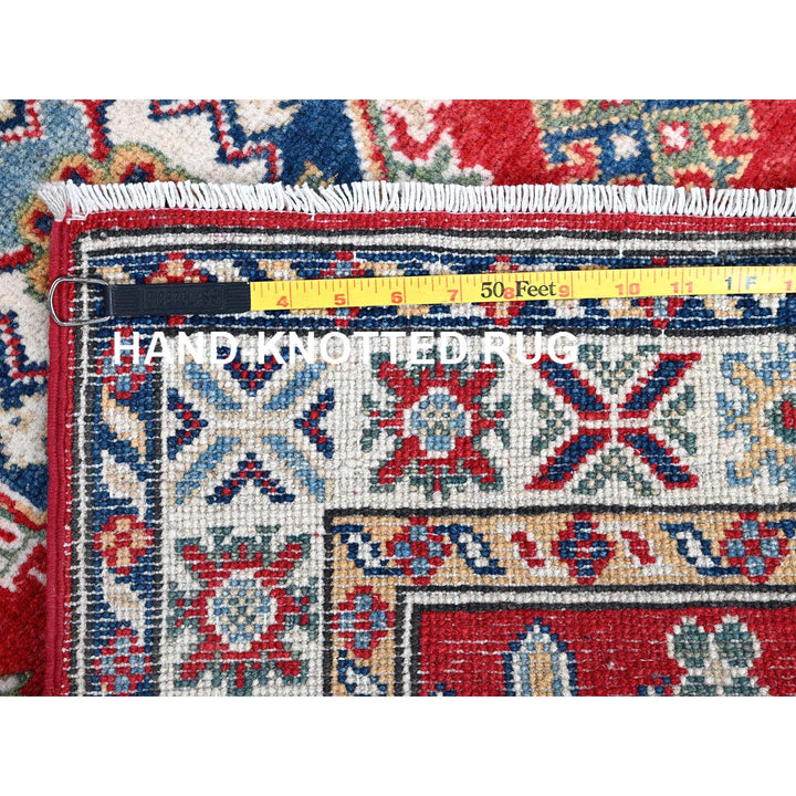 2'7" x 6'9" New Hand Knotted Red Wool Runner Oriental Rug - MOA102451