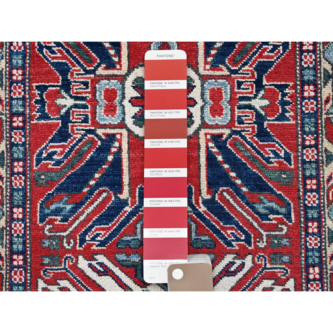 2'9" x 9'10" New Hand Knotted Red Wool Runner Oriental Rug - MOA102453