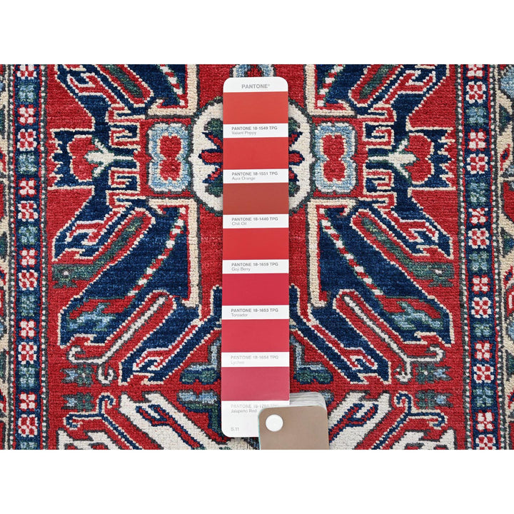 2'9" x 9'10" New Hand Knotted Red Wool Runner Oriental Rug - MOA102453