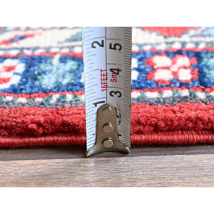 2'9" x 9'10" New Hand Knotted Red Wool Runner Oriental Rug - MOA102453