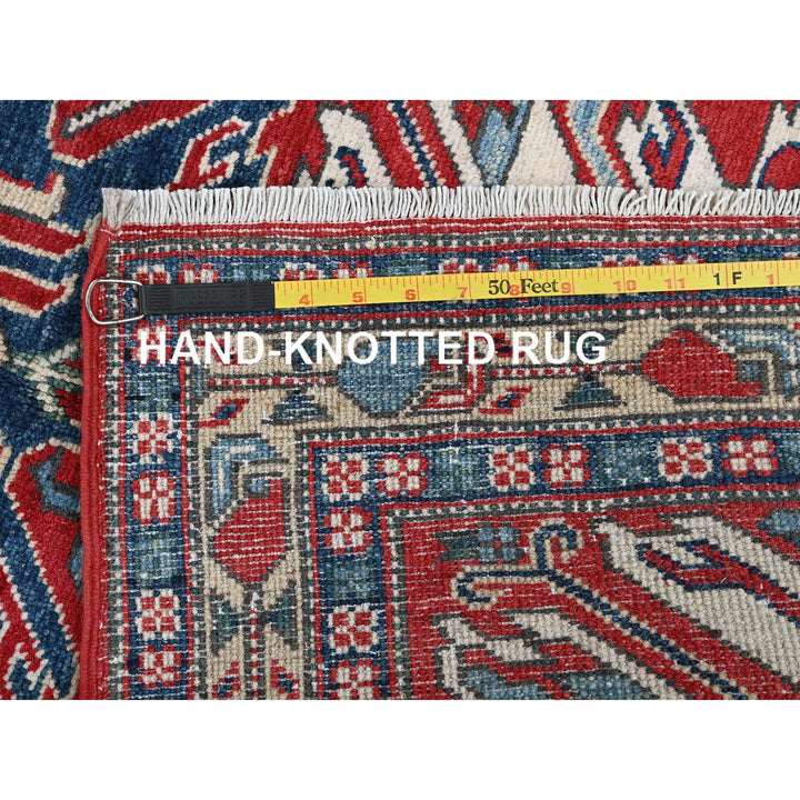 2'9" x 9'10" New Hand Knotted Red Wool Runner Oriental Rug - MOA102453