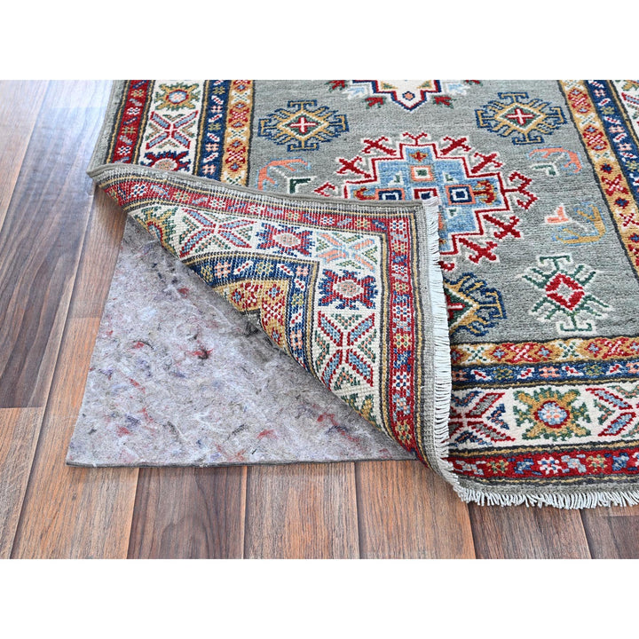2'7" x 9'3" New Hand Knotted Green Wool Runner Oriental Rug - MOA102454
