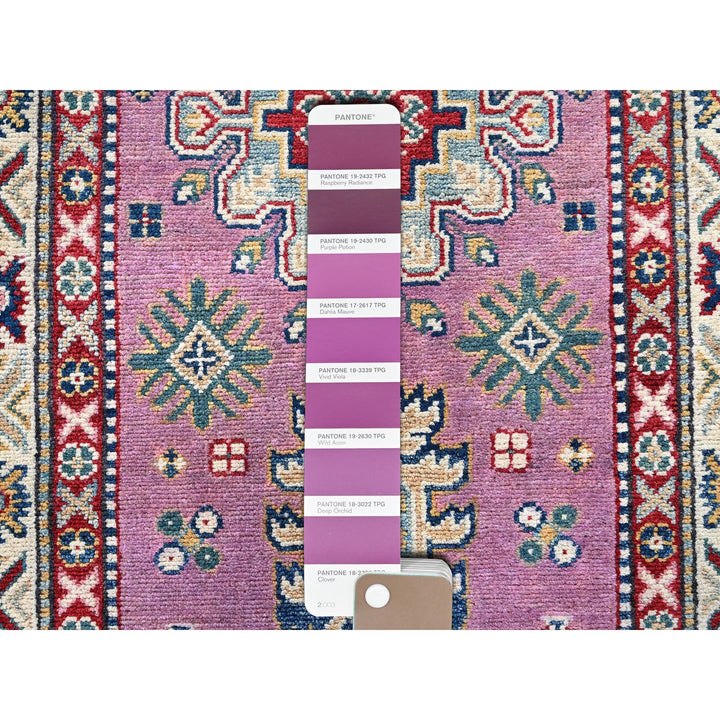 2'7" x 10'1" New Hand Knotted Pink Wool Runner Oriental Rug - MOA102455