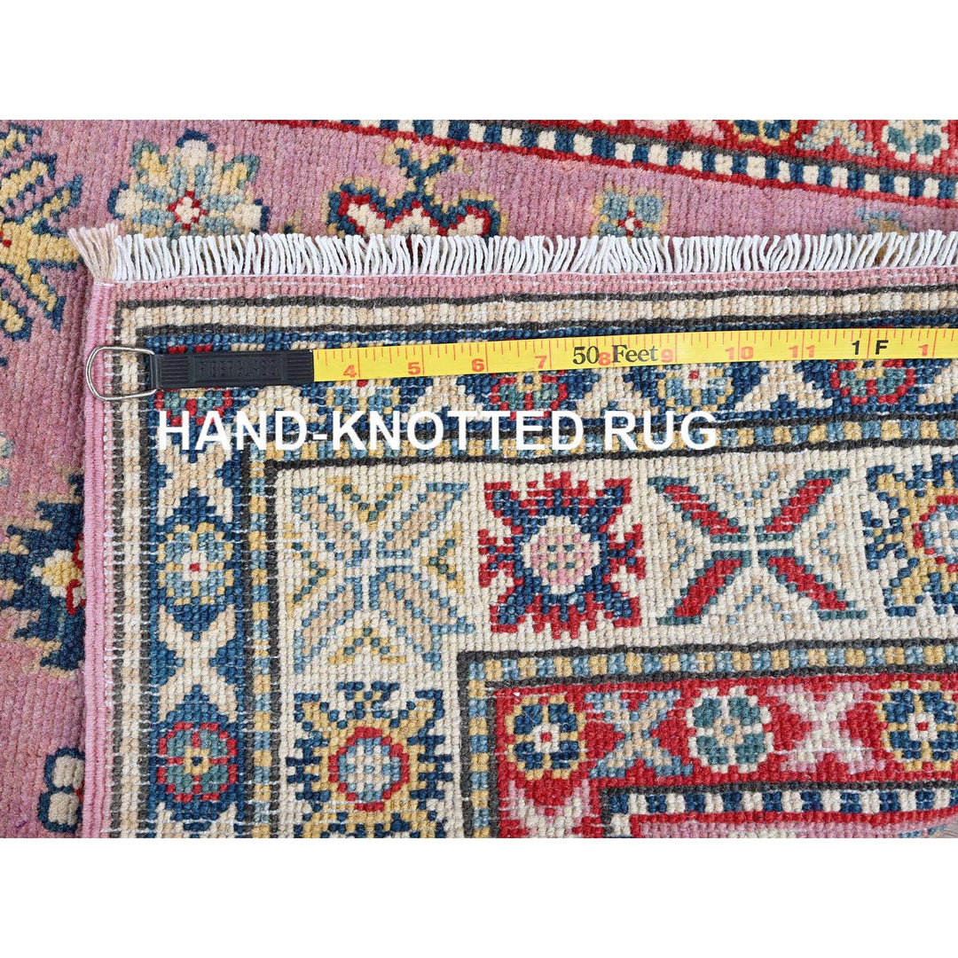 2'7" x 10'1" New Hand Knotted Pink Wool Runner Oriental Rug - MOA102455