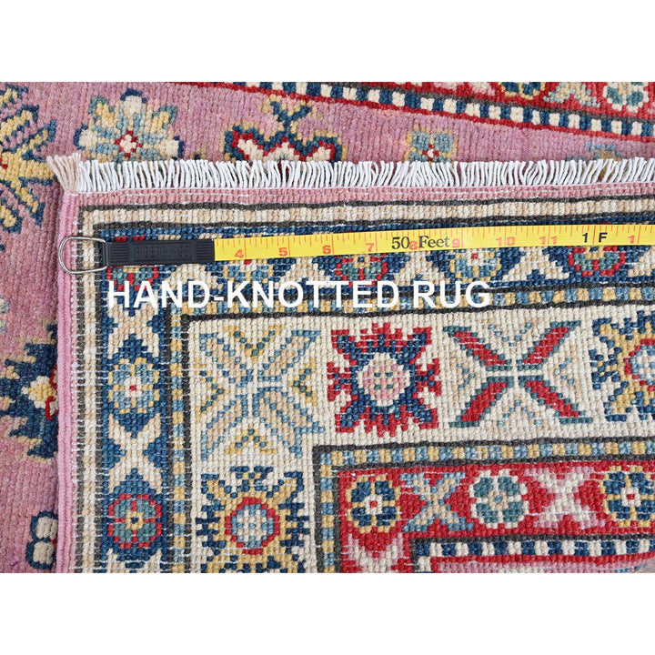 2'7" x 10'1" New Hand Knotted Pink Wool Runner Oriental Rug - MOA102455