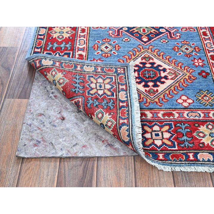 2'9" x 9'6" New Hand Knotted Blue Wool Runner Oriental Rug - MOA102459