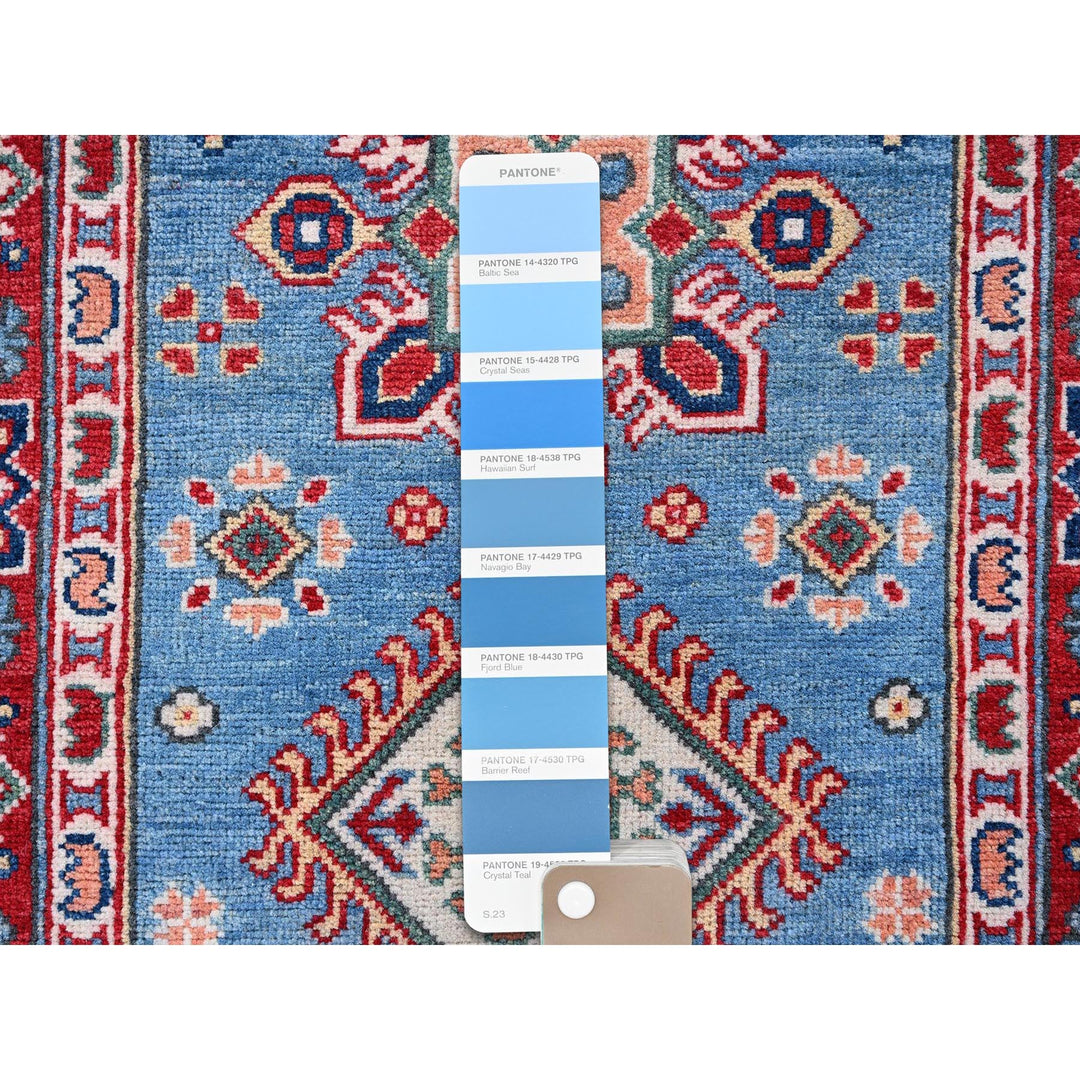 2'9" x 9'6" New Hand Knotted Blue Wool Runner Oriental Rug - MOA102459