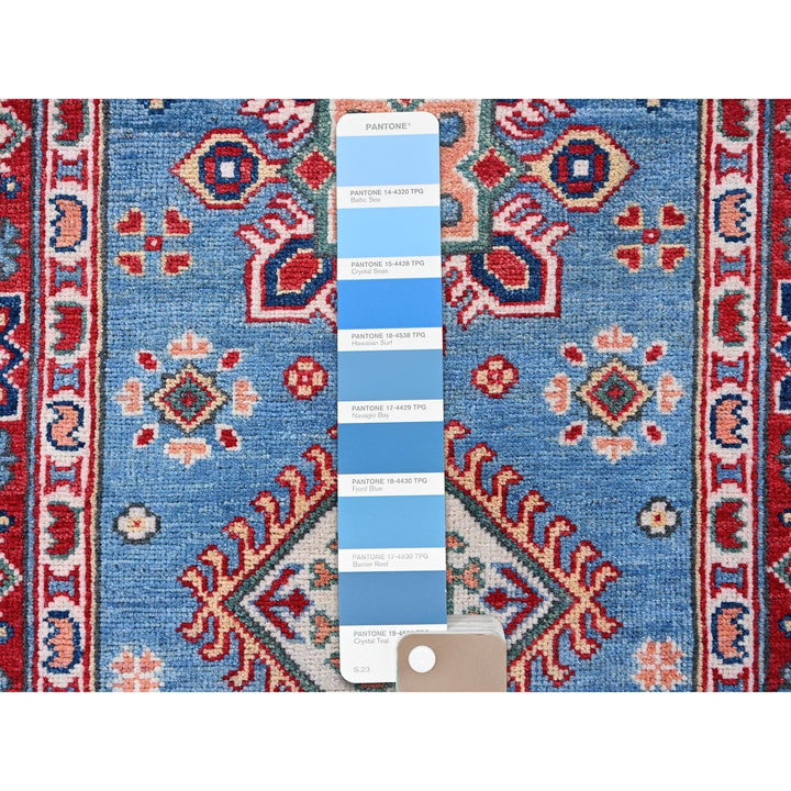 2'9" x 9'6" New Hand Knotted Blue Wool Runner Oriental Rug - MOA102459
