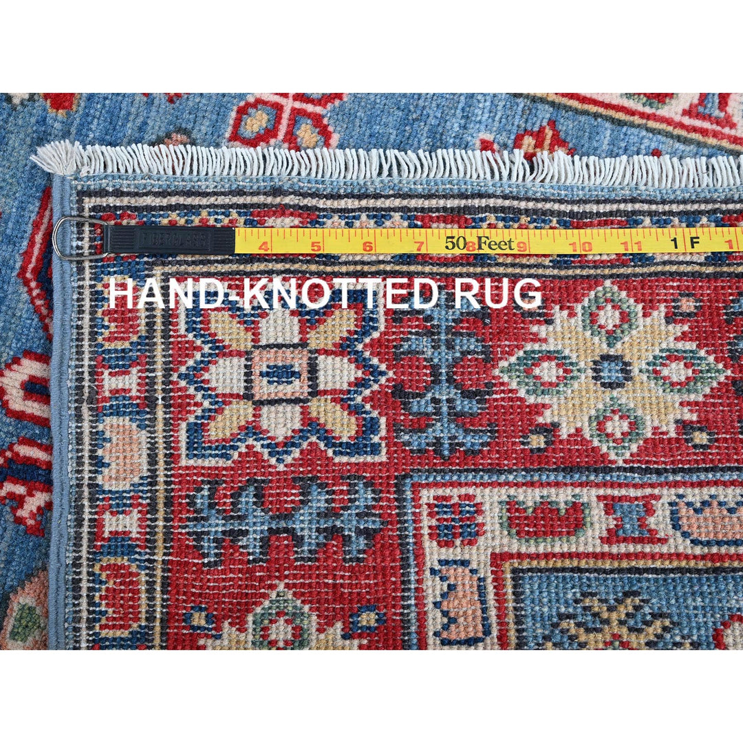 2'9" x 9'6" New Hand Knotted Blue Wool Runner Oriental Rug - MOA102459