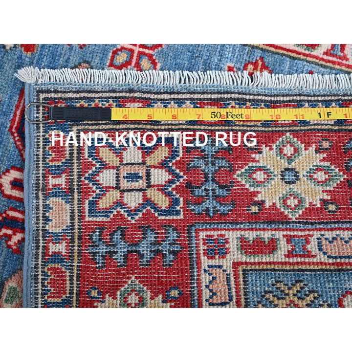 2'9" x 9'6" New Hand Knotted Blue Wool Runner Oriental Rug - MOA102459