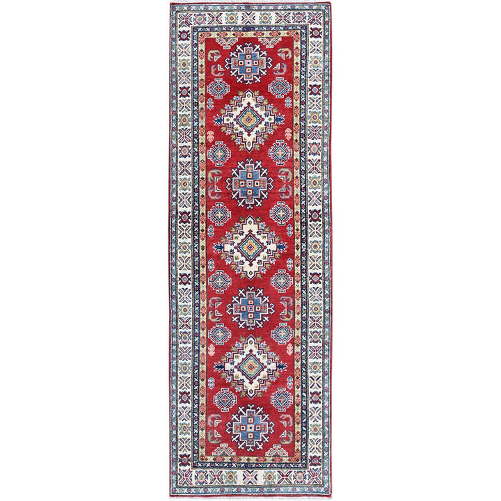 2'8" x 8'2" New Hand Knotted Red Wool Runner Oriental Rug - MOA102462