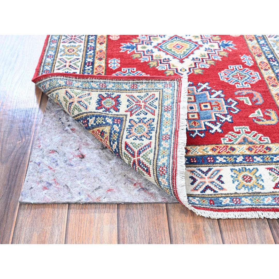 2'8" x 8'2" New Hand Knotted Red Wool Runner Oriental Rug - MOA102462