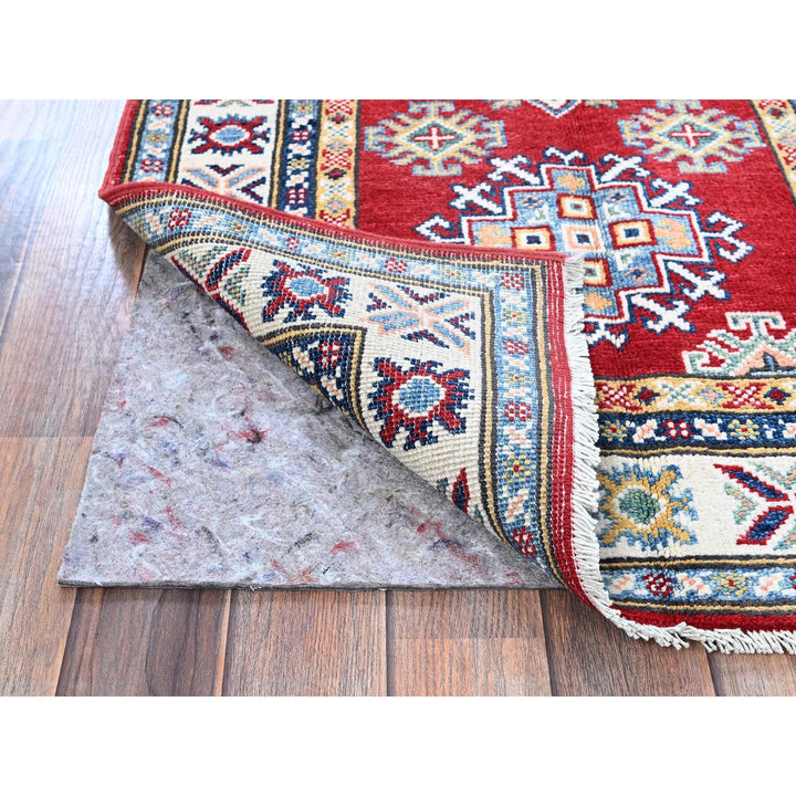 2'8" x 9'6" New Hand Knotted Red Wool Runner Oriental Rug - MOA102463