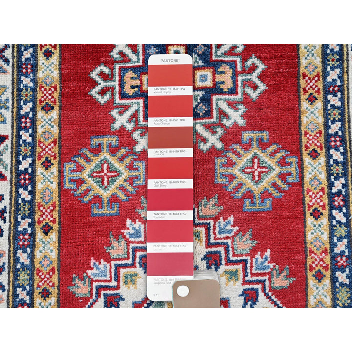2'8" x 9'6" New Hand Knotted Red Wool Runner Oriental Rug - MOA102463