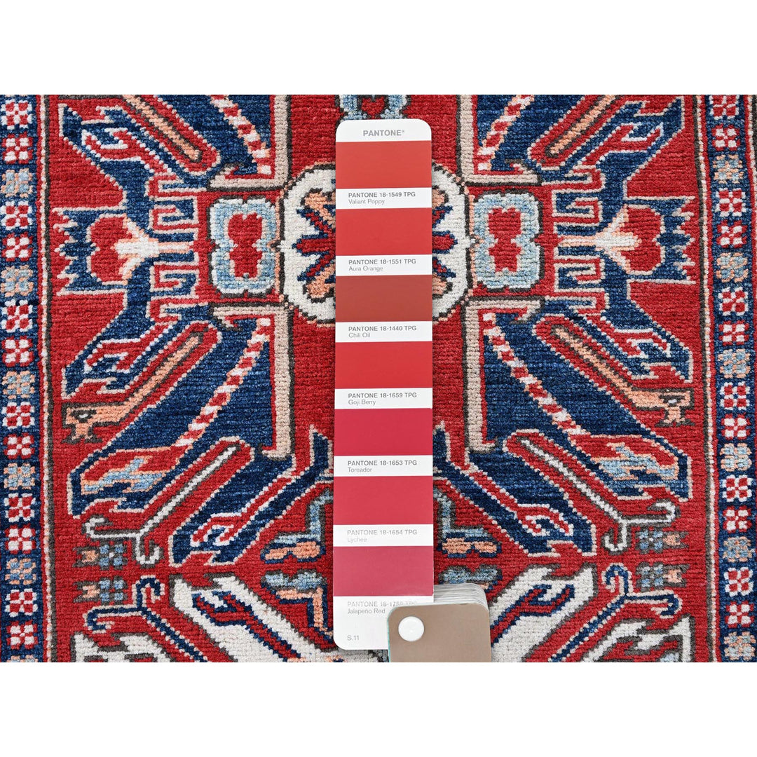 2'9" x 9'10" New Hand Knotted Red Wool Runner Oriental Rug - MOA102466