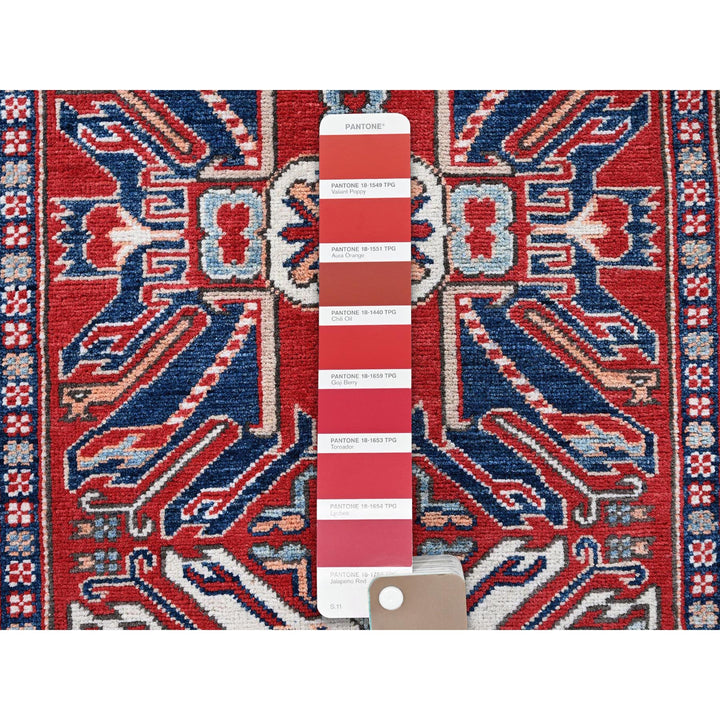 2'9" x 9'10" New Hand Knotted Red Wool Runner Oriental Rug - MOA102466