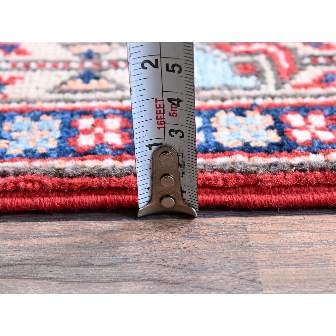 2'9" x 9'10" New Hand Knotted Red Wool Runner Oriental Rug - MOA102466