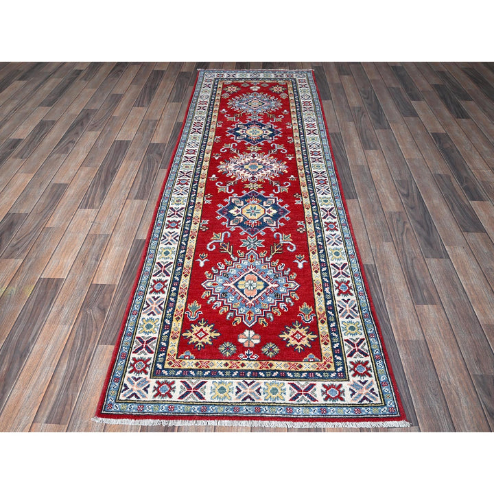2'8" x 8'0" New Hand Knotted Red Wool Runner Oriental Rug - MOA102467