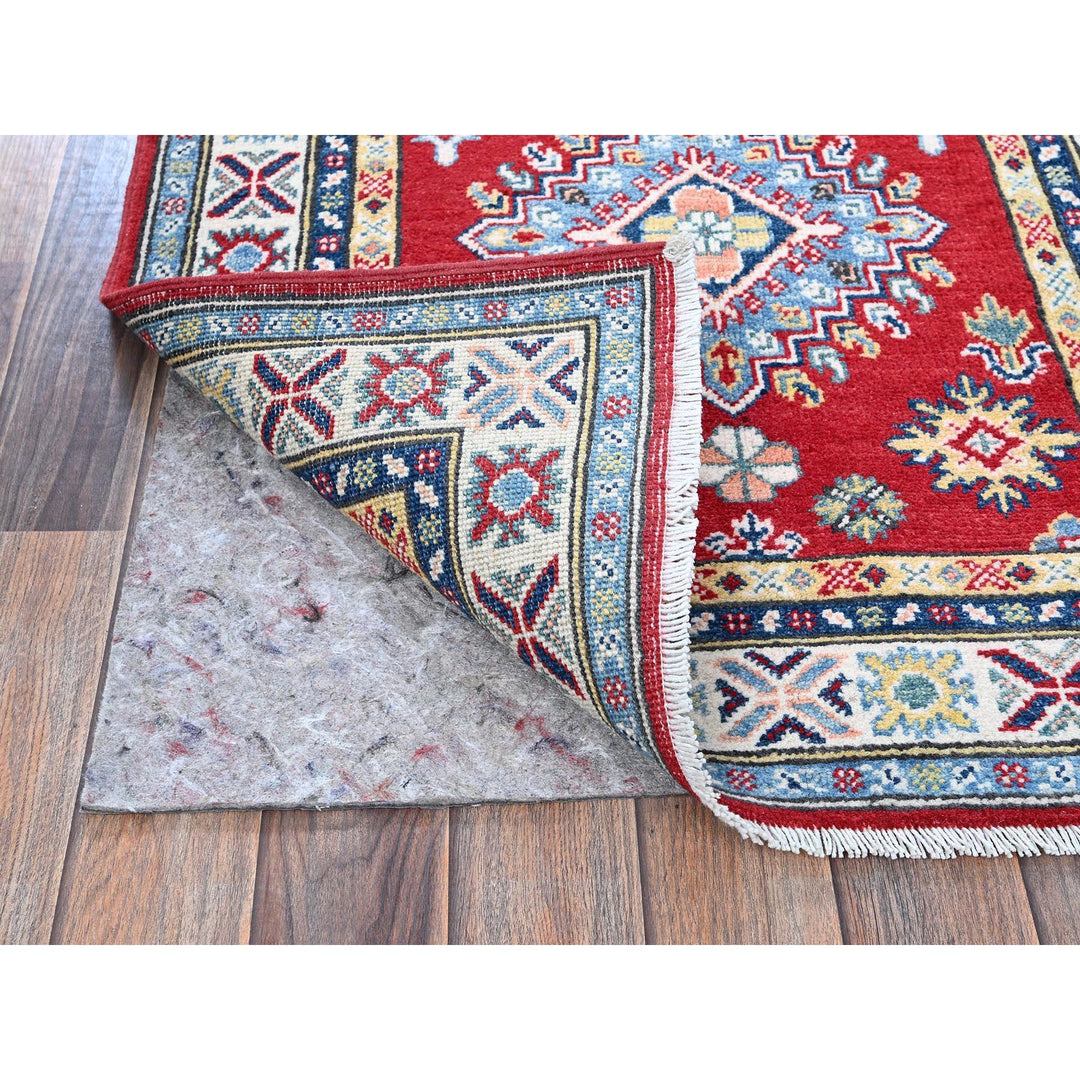 2'8" x 8'0" New Hand Knotted Red Wool Runner Oriental Rug - MOA102467