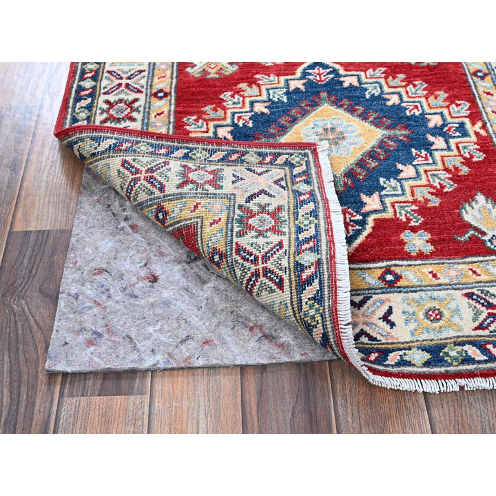 2'7" x 8'1" New Hand Knotted Red Wool Runner Oriental Rug - MOA102468