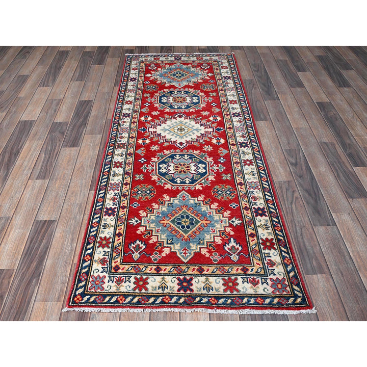 2'7" x 6'8" New Hand Knotted Red Wool Runner Oriental Rug - MOA102470