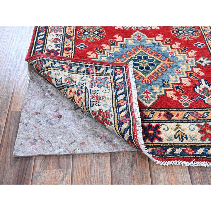 2'7" x 6'8" New Hand Knotted Red Wool Runner Oriental Rug - MOA102470