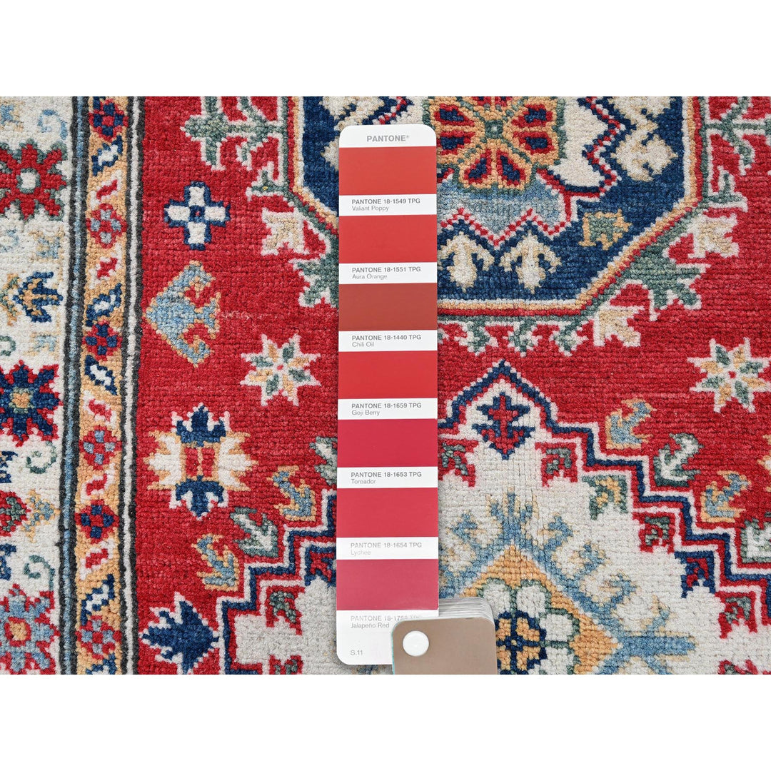 2'7" x 6'8" New Hand Knotted Red Wool Runner Oriental Rug - MOA102470