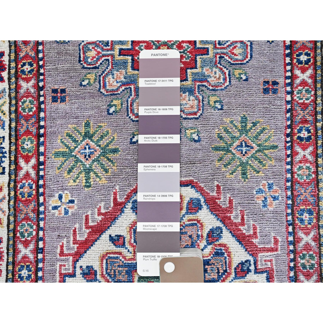 2'9" x 12'6" New Hand Knotted Grey Wool Runner Oriental Rug - MOA102472