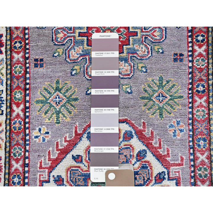 2'9" x 12'6" New Hand Knotted Grey Wool Runner Oriental Rug - MOA102472