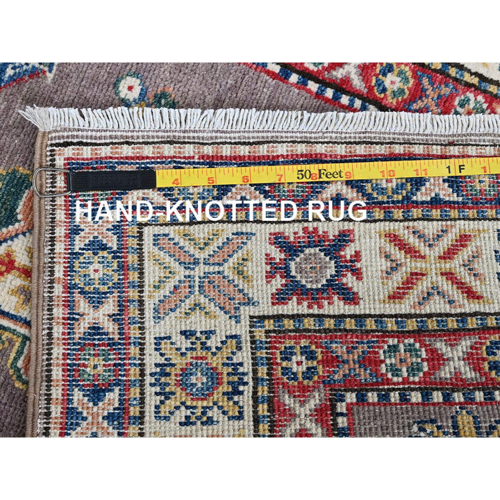 2'9" x 12'6" New Hand Knotted Grey Wool Runner Oriental Rug - MOA102472