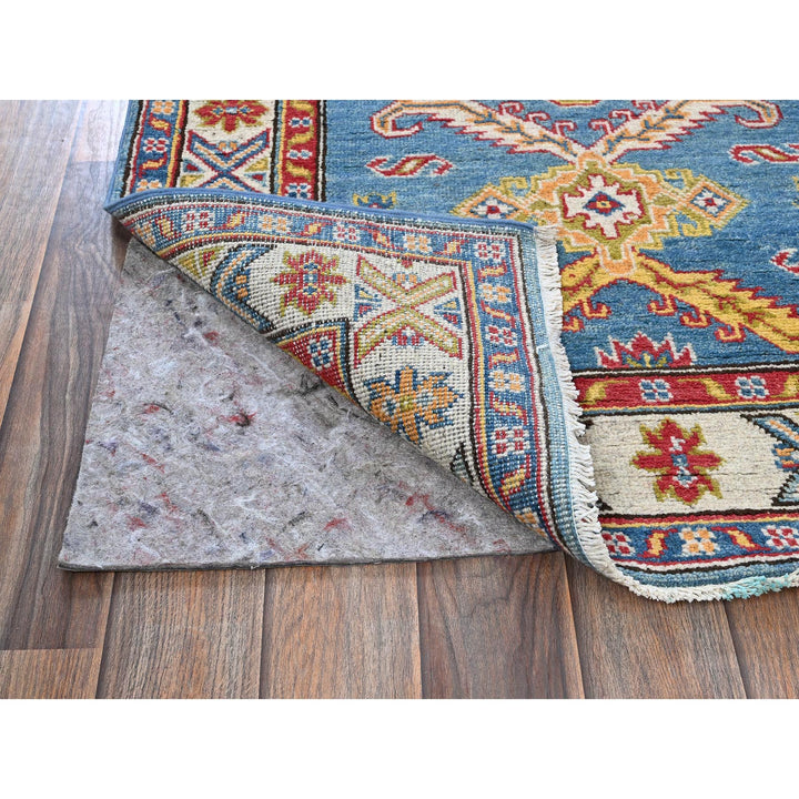 2'9" x 11'2" New Hand Knotted Blue Wool Runner Oriental Rug - MOA102475