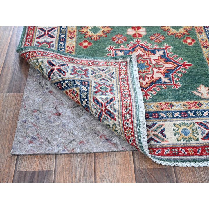 2'8" x 9'10" New Hand Knotted Green Wool Runner Oriental Rug - MOA102476
