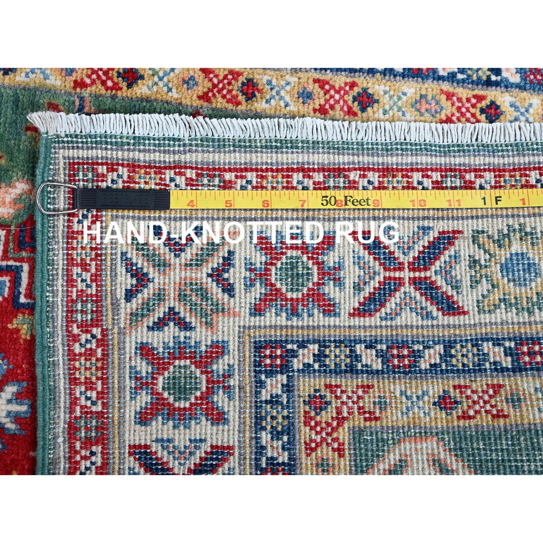 2'8" x 9'10" New Hand Knotted Green Wool Runner Oriental Rug - MOA102476