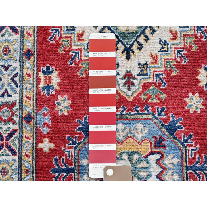2'7" x 10'0" New Hand Knotted Red Wool Runner Oriental Rug - MOA102481