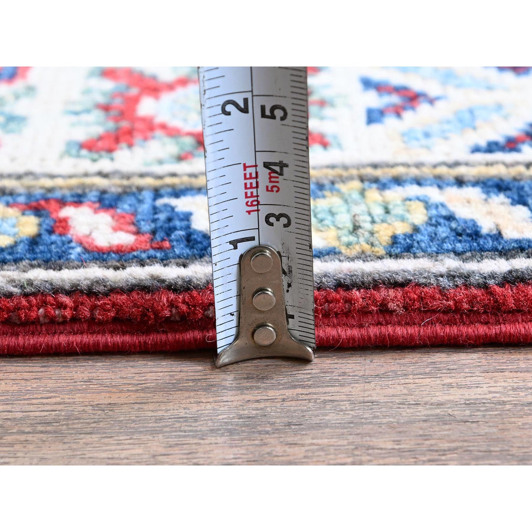 2'7" x 10'0" New Hand Knotted Red Wool Runner Oriental Rug - MOA102481