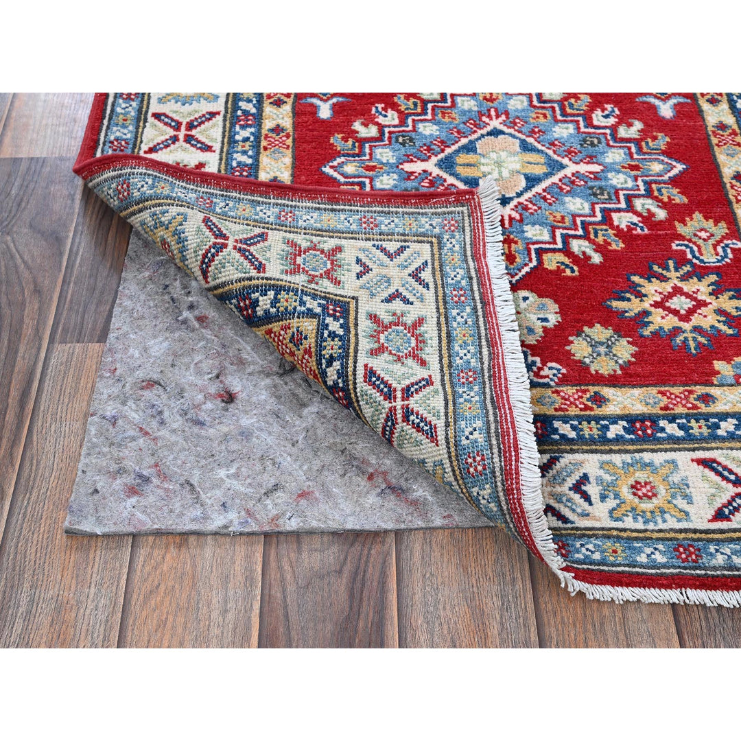 2'8" x 8'1" New Hand Knotted Red Wool Runner Oriental Rug - MOA102482