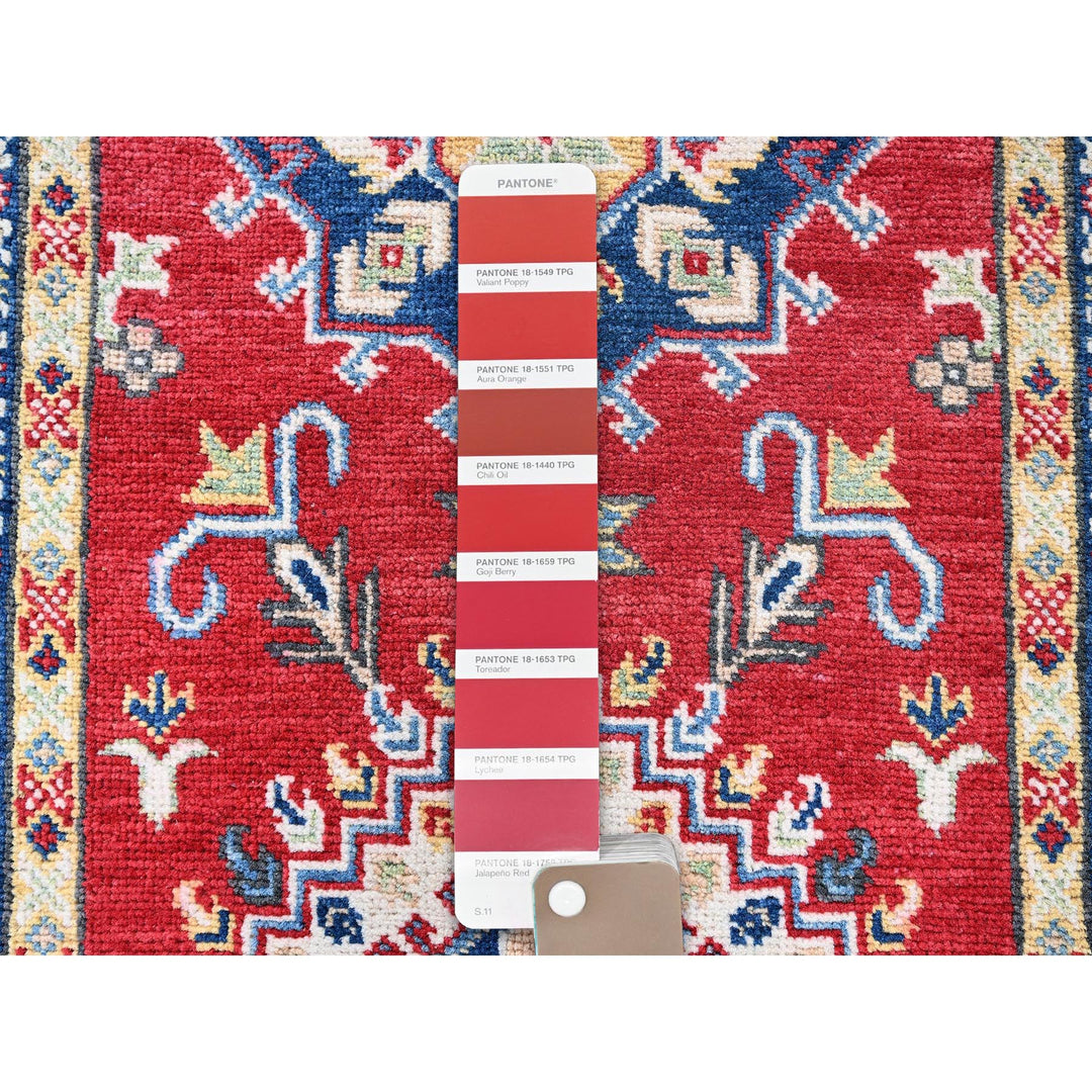 2'8" x 8'1" New Hand Knotted Red Wool Runner Oriental Rug - MOA102482
