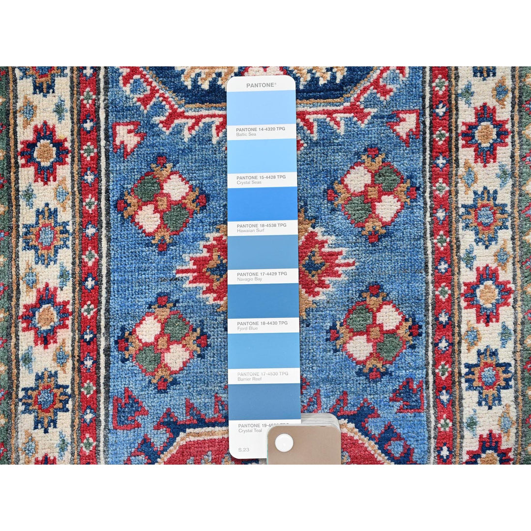2'0" x 6'0" New Hand Knotted Blue Wool Runner Oriental Rug - MOA102483
