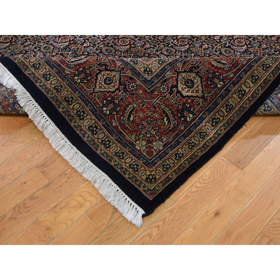 9'0" x 12'3" New Hand Knotted Blue Cotton Rectangle Oriental Rug - MOA10248472