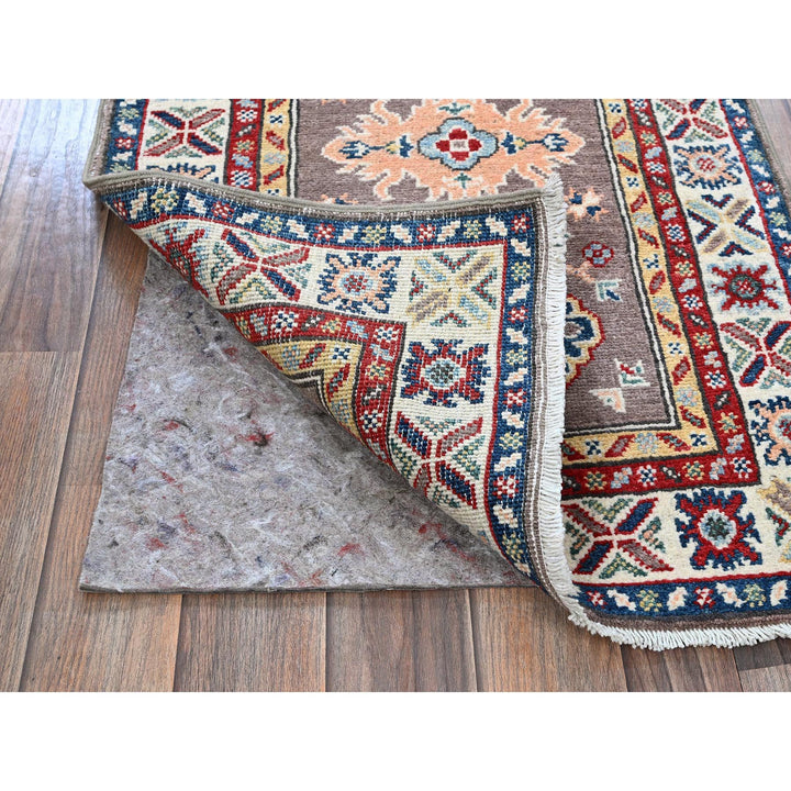 2'0" x 6'5" New Hand Knotted Grey Wool Runner Oriental Rug - MOA102486