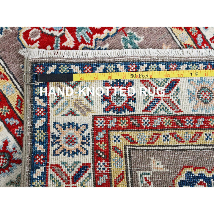 2'0" x 6'5" New Hand Knotted Grey Wool Runner Oriental Rug - MOA102486