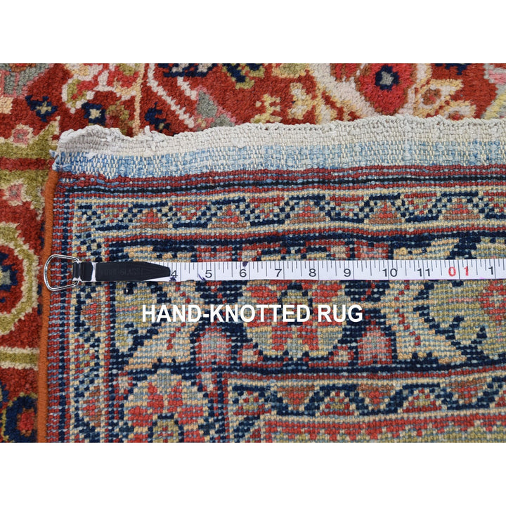 4'1" x 6'7" Vintage Hand Knotted Red Wool Rectangle Oriental Rug - MOA10249054