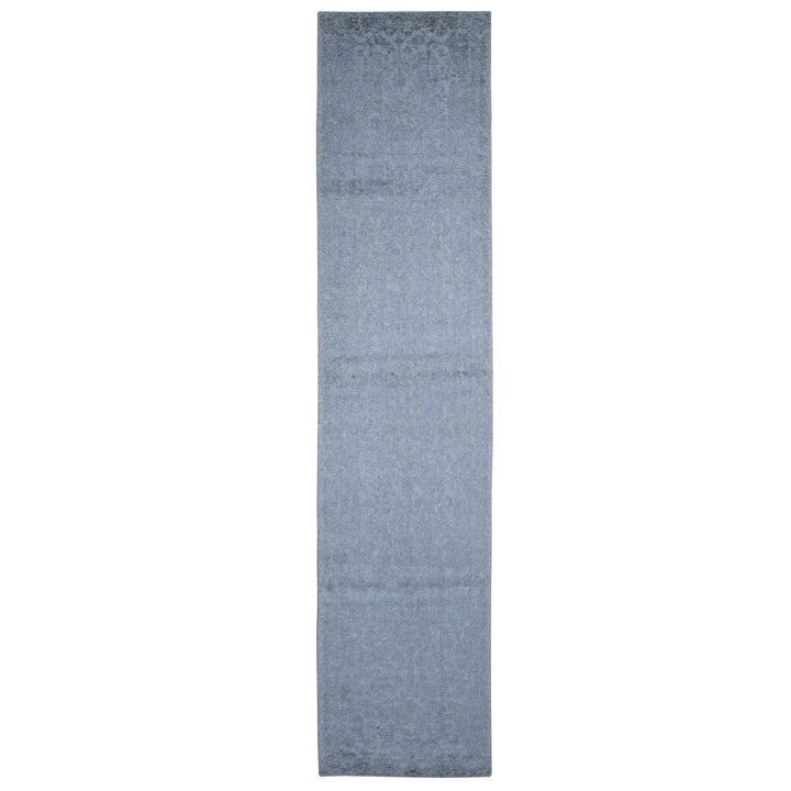 2'6" x 12'0" New Hand Loomed Grey Cotton Runner Oriental Rug - MOA10249162