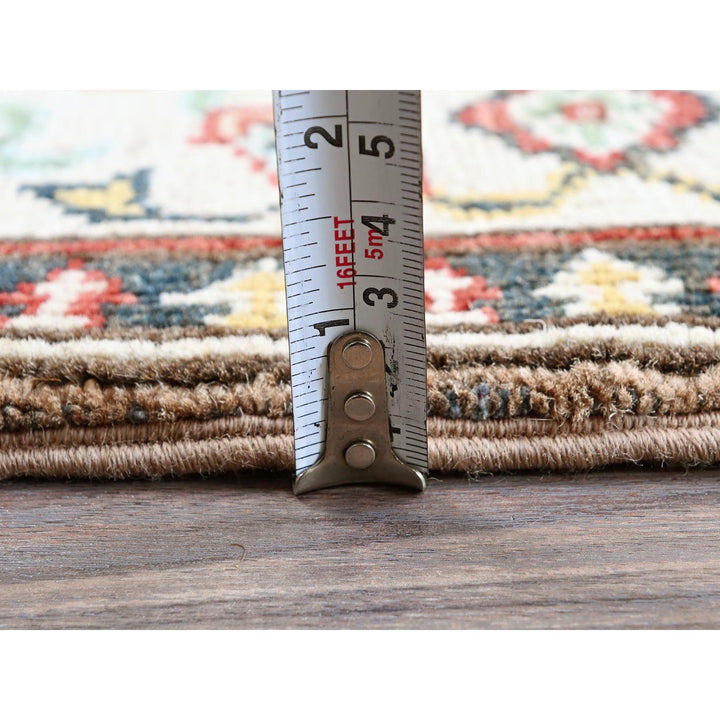 2'2" x 5'10" New Hand Knotted Brown Wool Runner Oriental Rug - MOA102495