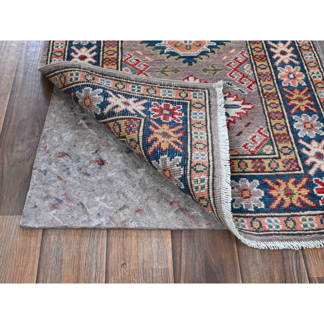 1'11" x 5'9" New Hand Knotted Brown Wool Runner Oriental Rug - MOA102497