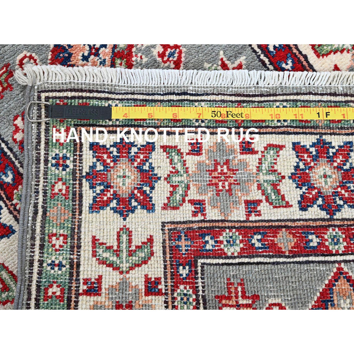 2'2" x 5'11" New Hand Knotted Grey Wool Runner Oriental Rug - MOA102498