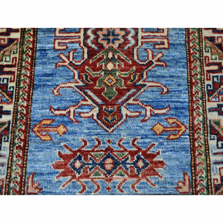 2'1" x 3'0" New Hand Knotted Blue Cotton Rectangle Oriental Rug - MOA10250075