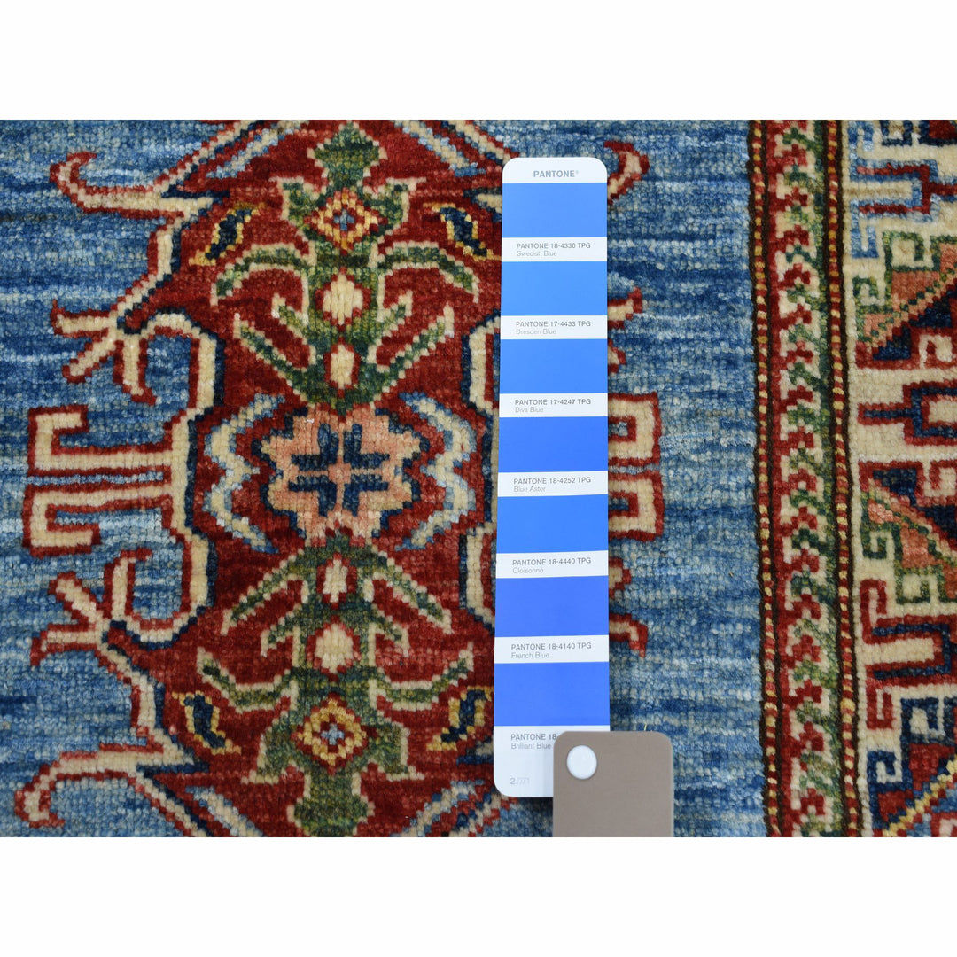 2'1" x 3'0" New Hand Knotted Blue Cotton Rectangle Oriental Rug - MOA10250075