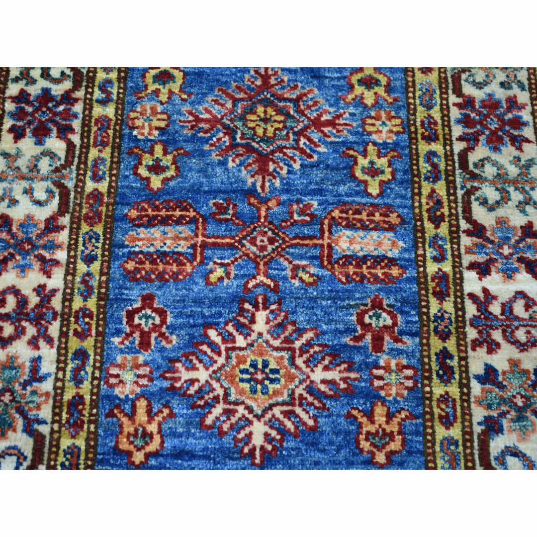 2'0" x 2'10" New Hand Knotted Blue Cotton Rectangle Oriental Rug - MOA10250086